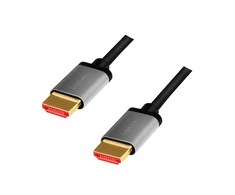 LOGILINK CHA0106 HDMI cable A/M to A/M 8K/60Hz alu juodas/pilkas 3m