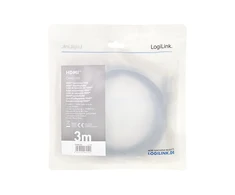 LOGILINK CHA0106 HDMI cable A/M to A/M 8K/60Hz alu juodas/pilkas 3m