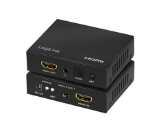 AV adapteris LogiLink LogiLink HDMI- Audio- Extract, 2CH / 5.1CH, SPDIF, 4K / 60Hz, schw.