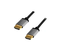 LOGILINK CHA0102 HDMI cable A/M to A/M 4K/60 Hz alu juodas/pilkas 3m
