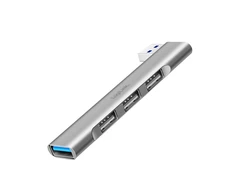 „LogiLink Slim USB-A HUB“ prie 1x USB-A 3.0 ir 3x USB-A 2.0