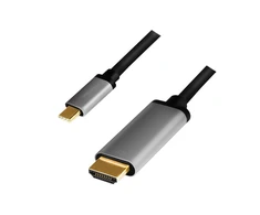 „LogiLink USB-C“ - HDMI laidas 1,8 m, antgalis