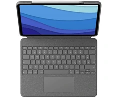 Klaviatūra Logitech Combo Touch 920-010208 klaviatūros dėklas iPad Pro 12.9, pilkas, DE