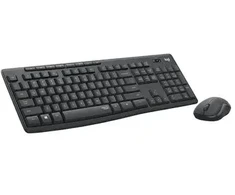 Logitech MK295 Silent - klaviatūra and pelė set - Russian - graphite Input Device