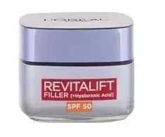 L'Oreal Revitalift Filler HA dieninis veido kremas SPF 50 – kasdienis odos kremas