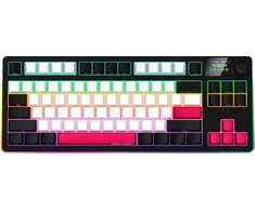 LORGAR KBP70TKLW, Wireless TKL Mechaninė klaviatūra žaidimams Pro, Juodas/red, EN išdėstymas