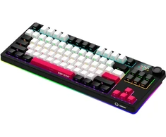 LORGAR KBP70TKLW, Wireless TKL Mechaninė klaviatūra žaidimams Pro, Juodas/red, EN išdėstymas