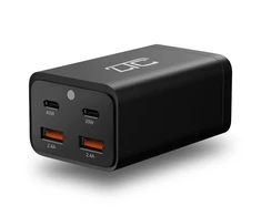 Įkroviklis LTC Įkroviklis jungiama į tinklą MULTI CHARGER QC 3.0 PD20W/PD40W/QC 3.0 2x USB 2,4A 80W juoda