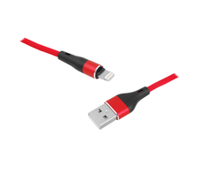 Lamex LTC PS USB - microUSB kabelis 1 m raudonos spalvos pintas kabelis