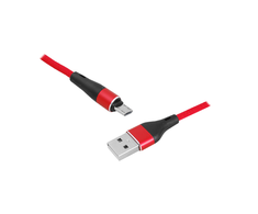 Lamex LTC PS USB - microUSB kabelis 1 m raudonos spalvos pintas kabelis