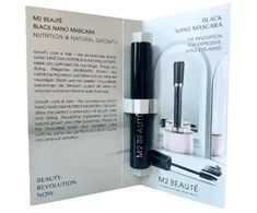M2 Beaute, Nano Nutrition, Growth, Blakstienų tušas, Juodas, 1,5 ml *Mėginys