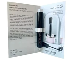 M2 Beaute, Nano Nutrition, Growth, Blakstienų tušas, Juodas, 1,5 ml *Mėginys