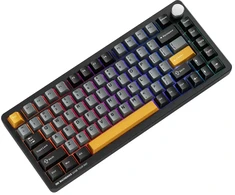 Machenike K600-B82W Belaidė mechaninė apšviesta žaidimų klaviatūra GR sidabrinis jungiklis - Juoda