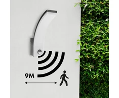Maclean LED lempa su judesio jutikliu, PIR judesio jutiklis, pilka spalva, 20W, IP65, 2000lm, neutrali balta spalva (4000K) MCE5