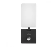 Maclean LED lempa su judesio jutikliu, PIR judesio jutiklis, juoda, 10W, IP65, 800lm, neutrali balta spalva (4000K) MCE516 B