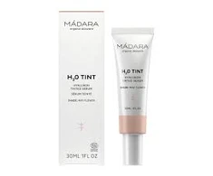 Madara H2O Tint Tinted Hyaluronic Serum atspalvį suteikiantis veido serumas, atspalvis: 1 May Flower, 30 ml
