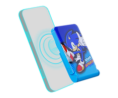 Magnetinis maitinimo blokas OTL 5000 mAh, USB-C 15W, Sonic The Hedgehoh su stovu (mėlyna)