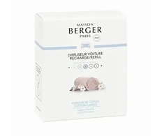 Maison Berger Paris Umplutur De Schimb Pentru Difuzor Auto Bumbac PurCaresse De Coton(Car Diffuser Recharge/Refill) 2 Buc