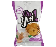 Maizes grauzdiņi OU YES! ar ķiploku un skābā krējuma garšu, 75g
