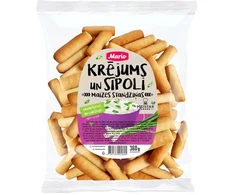 Maizes standziņas MARIO Sīpoli un krējums, 360g