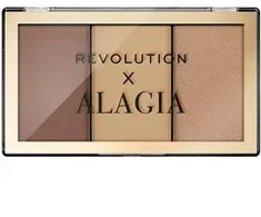 Makeup Revolution Alagia Face Like Alagia Highlight &amp; Bronze Palette – Kontūravimo paletė 7,5 g