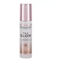 Makeup Revolution London Fix &amp; Glow Dewy Finish Make - Up Fixator moterims, 100 ml