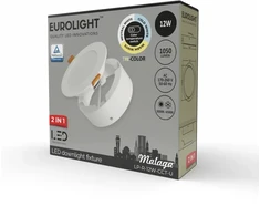 MALAGA LED panelė universali 12W 85lm/W CRI80+ Eurolight