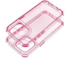OEM dėklas, skirtas iPhone 16 PRO MAX, Matrix, skaidrus, rožinis