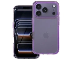 OEM dėklas, skirtas iPhone 17 Pro / 18 Pro (žemas kameros kraštas), Matrix Clear šviesiai violetinis
