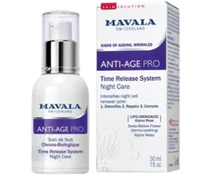 Mavala Anti-Age Pro Anti-Aging &amp; Regenerating Night Kreminis For Face, 30 ml