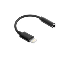 Telforceone Maxlife adapter audio MXJL-02 jack 3,5 mm - Lightning juodas