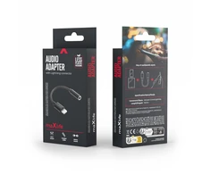 Telforceone Maxlife adapter audio MXJL-02 jack 3,5 mm - Lightning juodas
