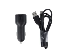 Maxlife MXCC-01 automobilinis įkroviklis 2x USB 2.4A juodas + USB-C laidas