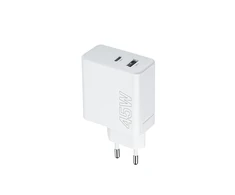 Maxlife MXTC-07-45AC PD QC įkroviklis 1x USB-C 1x USB 45W baltos spalvos