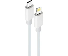 Maxlife MXUC-05 kabelis USB-C - Lightning 2,0 m 20W baltos spalvos