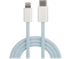 Maxlife MXUC-06 kabelis USB-C - Lightning 1,0 m 20W mėlynos spalvos nylon