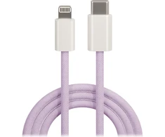 Maxlife MXUC-06 kabelis USB-C - Lightning 1,0 m 20W violetinės spalvos nylon