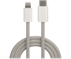 TelForceone Maxlife MXUC-06 kabelis USB-C - Lightning 1,0 m 20W pilkas nailonas