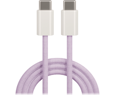 Telforceone Maxlife MXUC-06 kabelis USB-C - USB-C 1,0 m 20W purpurinis nailonas