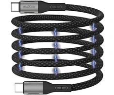 Maxlife MXUC-11 duomenų perdavimo ir įkrovimo kabelis | USB-C į USB-C | 100 W | 1 m