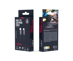 Telforceone Maxlife MXUC-12 cable USB-C - Lightning 2,0 m 27W juodas