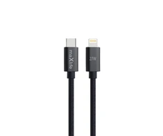 Telforceone Maxlife MXUC-12 cable USB-C - Lightning 2,0 m 27W juodas