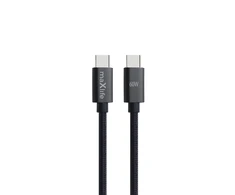 Telforceone Maxlife MXUC-12 cable USB-C - USB-C 1,0 m 60W juodas