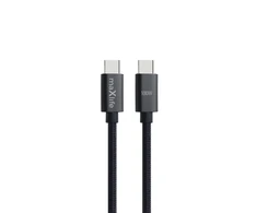 Telforceone Maxlife MXUC-12 cable USB-C - USB-C 1,0 m 100W juodas