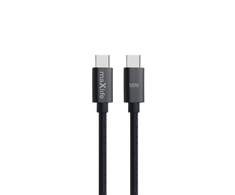 Telforceone Maxlife MXUC-12 cable USB-C - USB-C 2,0 m 100W juodas