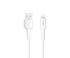 Telforceone Maxlife MXUC-13 cable USB-A - Lightning 1,0 m 3A baltas