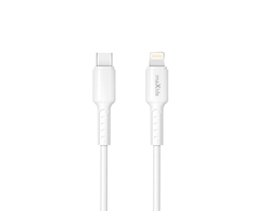 Telforceone Maxlife MXUC-13 cable USB-C - Lightning 1,0 m 27W baltas