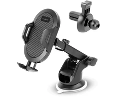 Telforceone Maxlife universal car holder for windshield and air vent MXCH-17 juodas