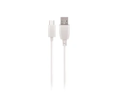 TelForceone Maxlife kabelis USB - microUSB 1,0 m 3A baltos spalvos