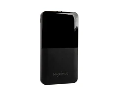 Maxximus POWERBANK MX ROTH 10 000 mAh, 2xUSB, 10W Li-Po, juodos spalvos, + kabelis micro USB